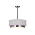 thumbnail image 2 of Justice Design Group Fab-4475-Whte Tate 16" Wide Led Pendant - Black, 2 of 3