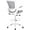 Grey, variant on YANGLI Drafting Chair, Tall Office Chair for Standing Desk, High Office Chair with Adjustable Lumbar Support and Footrest Ring, Adjustable Height