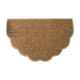 thumbnail image 2 of Scalloped Entryway Doormat 35.43x23.62in Polyester Semi-Circle Rug, 2 of 7