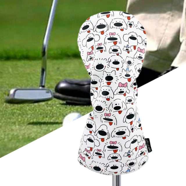 Funda para cabeza de palo de golf shamjiam de cuero PU 36cmx17cm