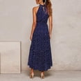 thumbnail image 4 of Vestido HUOGUO, a la moda, de verano, sin mangas, halter, para mujer, 4 of 5