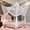 White926, variant on Four-Sided Net Bed Canopy Polyester Mesh Cover for Twin Size, 94"x82"x74" Breathable Indoor Outdoor Curtain, Easy Install, All-Around Protection, White/Black/Blue/Pink/Yellow/Purple