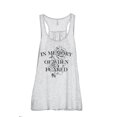 thumbnail image 1 of In Memory Of When I Cared Women's Fashion Sleeveless Flowy Racerback Workout Yoga Tank Top Sport Grey Large, 1 of 3