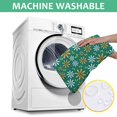thumbnail image 3 of 60x60in(152x152cm) Square Tablecloth, Waterproof Polyester Table Cover, Wrinkle Resistant & Washable Fabric for Dining, Kitchen, Picnic, Daisy Flowers Print, 3 of 6