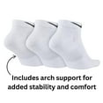 thumbnail image 5 of Men's Nike 3-pack Everyday Plus Cushion Low-Cut Training Socks Color: White Size: 12-15, 5 of 5