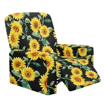 Xoenoiee Sunflower Pattern Recliner Chair Cover Lazy Boy Recliner Covers Recliner Covers for Recliner Chair, Elastic Furniture Protector Prevent Wear and Pet Hair