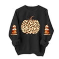 thumbnail image 5 of VKOYWKM Fall Sweatshirt for Women Halloween Pumpkin Graphic Sweatshirt Crewneck Long Sleeve Pullover Party Tops Matching Family Halloween Sweatshirts, 5 of 6