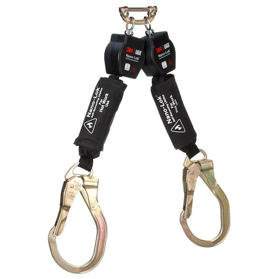 DBI-SALA Self-Retracting Lifeline, 6 ft. Length, Rebar Hook, Aluminum, 2 Leg(s)