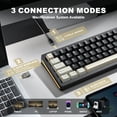 thumbnail image 3 of YUNZII AL71 75% Mechanical Keyboard, Black/Crystal White Switch - Black, 3 of 5