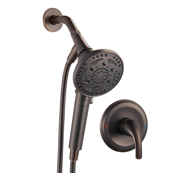 Cobbe Removable 7 Spray Modes Filtered Handheld Shower Head 60-Inch Hose & Valve Included Oil Rubbed Bronze