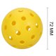 thumbnail image 2 of Juego de 6 bolas de pickleball para exteriores de primera calidad, perfectamente equilibradas, vuelo verdadero de alto rebote, duraderas, pickleball de 40 hoyos, ideal para todos los niveles de h, 2 of 5