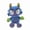 27cm blue model, weighs 120 grams, variant on 2026 New Arrival Brown Big Eyes Monkey Plush Doll, Cute Cartoon Stuffed Animal Toy, Collectible Gift for Kids Teens, Halloween & Christmas Desk Decor