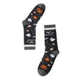 thumbnail image 3 of DJN Halloween Socks Compression Socks for Women Halloween Socks Fuzzy Socks Novelty Pumpkin Bat Stocking Long Cotton Fall Stocking Happy Halloween Gifts for Adult Men Women B One Size, 3 of 3