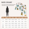 thumbnail image 4 of Balery Colorful Insects Conjunto de Pijama con Estampado para Mujer, Conjunto de Dos Piezas con Manga Larga, Ropa de Dormir Suave con Bolsillos, Pijamas Cómodos-Large, 4 of 7