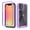 Purple, variant on iPhone X/XS Case 5.8", TECHCIRCLE 2 in 1 Slim Hybrid Shockproof Rubber Flexible Bumper Transparent Matte Anti-Slip Cover Protective Case for iPhone X/XS 5.8 inch 2019, Black