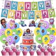 thumbnail image 5 of Decoraciones para fiestas de cumpleaños de muñecas de Gabbys, vajilla, manteles, fondo, vasos de papel, platos, globos de gato, regalos para niños, 5 of 5