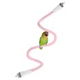 thumbnail image 1 of Uxcell 1-Pack Posaderos de Cuerda para Jaulas de Aves, 31.5 pulgadas de Longitud, Posadero de Cuerda Flexible con Agarre Cómodo para Aves, Plataforma para Limar Picos y Patas [Rosa], 1 of 7