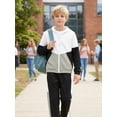 thumbnail image 3 of PureChapter Boys Clothing Sets Color Block Zip Up Hooded Jacket & Jogger Pants 2-Piece Tracksuit for Kids 7-14, 3 of 9