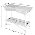 thumbnail image 6 of Brown and Beige Rattan Bar Cart, 6 of 8