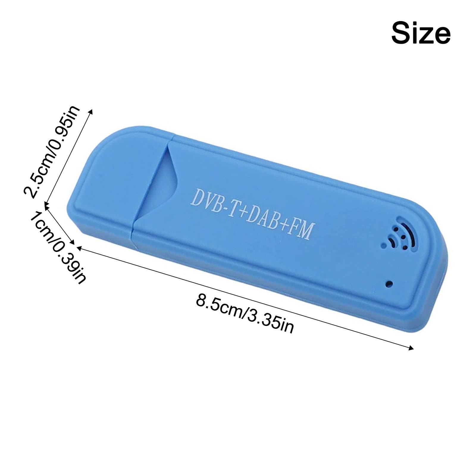 USB2.0 25MHz-1760MHz FM Digital TV Tuner Dongle Receiver with Antenna for