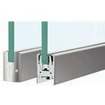 thumbnail image 3 of CRL DR2SSA38S Satin Anodized 3/8" Glass Low Profile Square Door Rail Without Lock - 35-3/4" Length, 3 of 3
