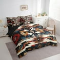 thumbnail image 3 of Castle Fairy Minimalist Hippie Aztec Bedding Comforter Set,Boho Vintage Queen Bedding Sets, 3 of 8