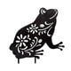 thumbnail image 1 of Kearding Estatua de jardín de rana, decoración artística de patio de rana, estaca de silueta de Animal para decoración de jardín y patio trasero Decoración del hogar Kearding HA035342-00, 1 of 6