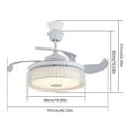 thumbnail image 2 of Compact Ceiling Fan And Lamp With Remote, 2 of 7