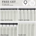 thumbnail image 6 of Topfinel Light Filtering Curtains Natural Pinch Pleated Drapes Back Tab Pinch Pleat Hooks Rings Window Treatments for Living Room Bedroom, Snowwhite, 40x90 inch, 2 Panels, 6 of 11