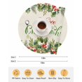 thumbnail image 6 of 13 Inch Round Placemats Set of 6, Merry Christmas Non Slip Heat Insulation PP Table Mats, Holly Leaves Red Berries Xmas Pine Needles Washable Place Mats for Kitchen Dining Party Table Decor, 6 of 7