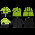 thumbnail image 1 of Petra Roc LBPJ6IN1-C3-5X Lime & Black Two Tone Waterproof 6-In-1 Parka Jacket Ansi Class 3 Light Weight Outer Jacket & Thermal Inner Inner Jacket Removable Hood, 5X, 1 of 1