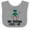 Heather and White, variant on Inktastic My Papaw Loves Me Grandson Robot Boys Baby Bib