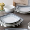 thumbnail image 6 of Noritake Colorscapes Layers Ash 12-Piece Square Dinnerware Set, Service for 4, 6 of 7