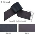thumbnail image 2 of 3 Inch Leather Blank Belt 2.1 YardsImitation Leather Cord Black Leather Belt Strip Grain Leather Strap Flat Leather Belt Blank, 2 of 7