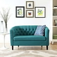 thumbnail image 4 of Modway Prospect Upholstered Fabric Loveseat in Teal, 4 of 5