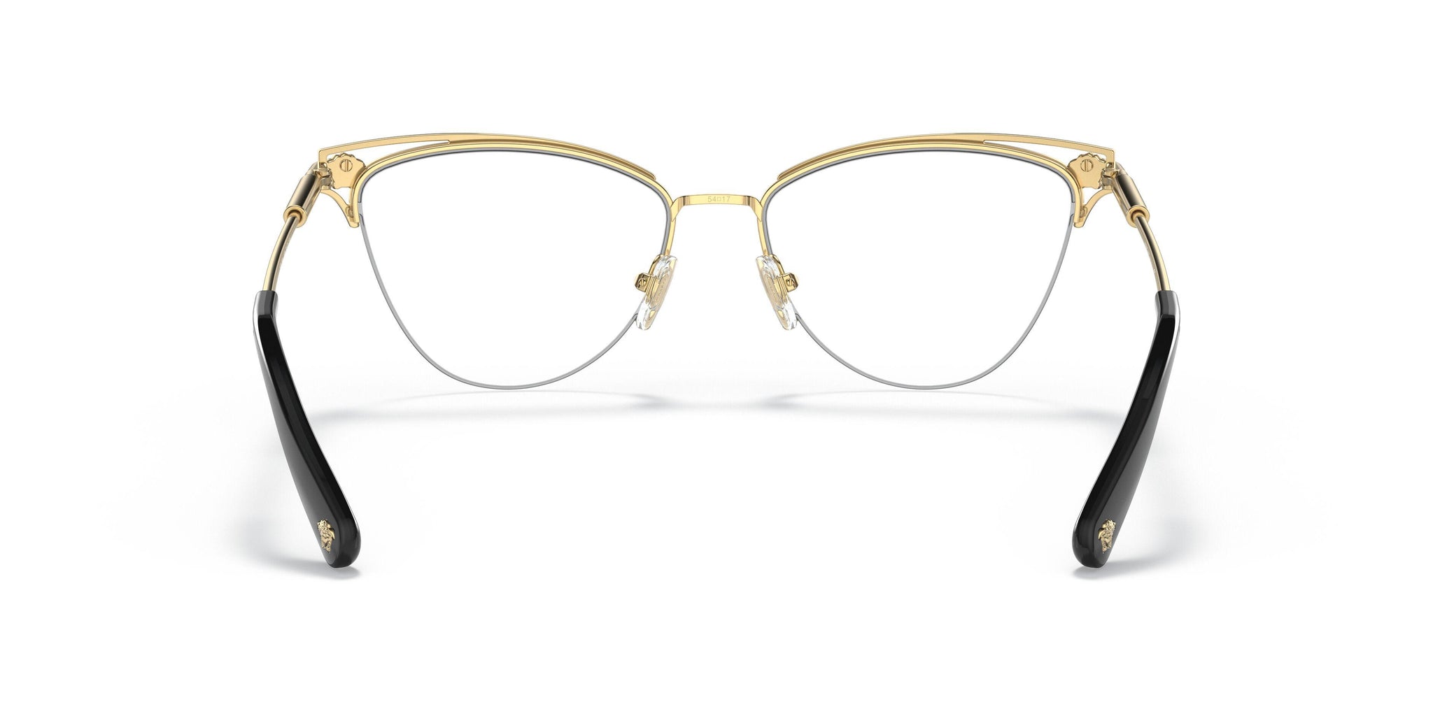 Versace VE 1280 Metal Womens Cat-Eye Eyeglasses Gold/Black  display picture 3