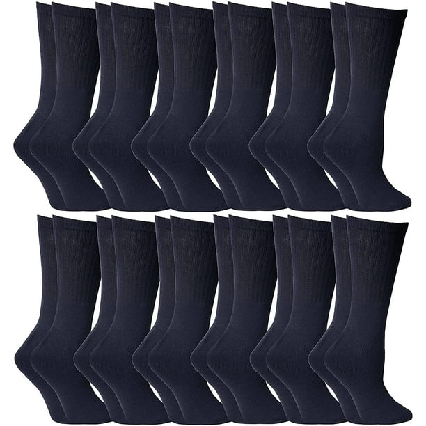 Yacht & Smith Women's Diabetic Neuropathy Edema Socks, Cotton Crew