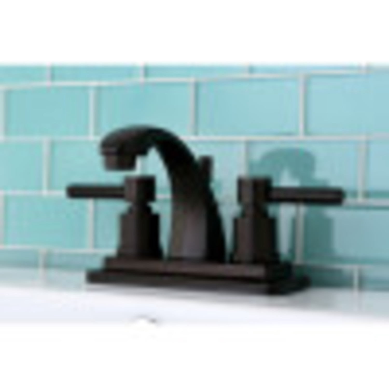 Kingston Brass Concord Two Handle 4" Centerset Lavatory Faucet with Brass Pop-up