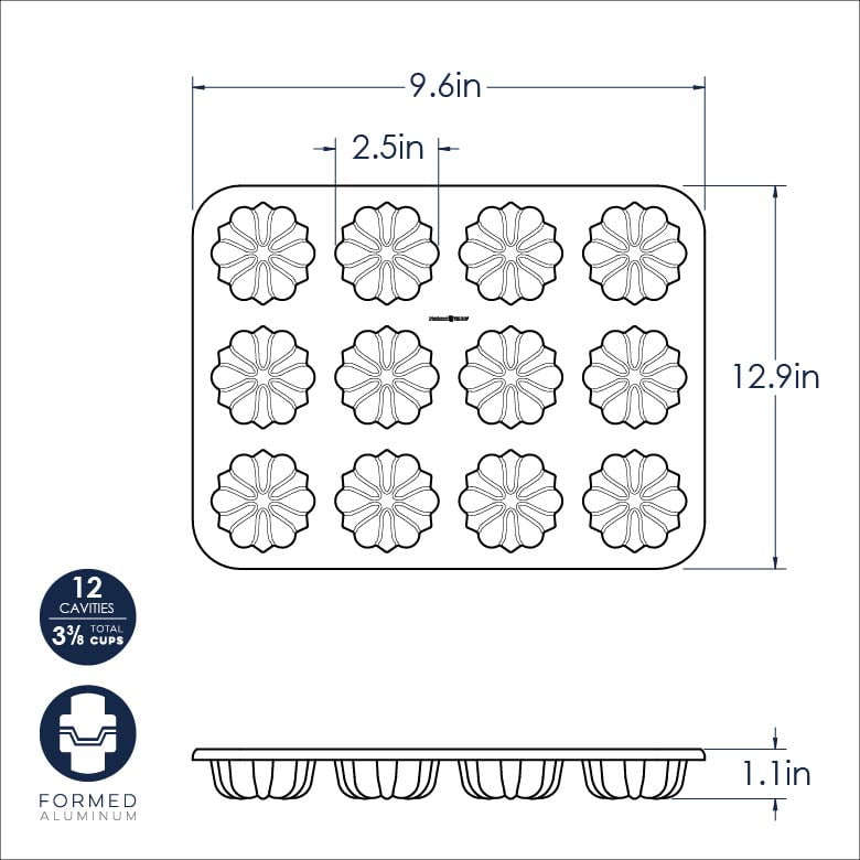 Nordic Ware Bundt® 12 Form Mini Cupcake Pan