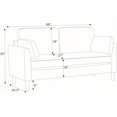 thumbnail image 3 of The 2-Seater Modern Minimalist Sofa: Compact & Stylish, 3 of 9