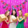 thumbnail image 5 of LQQBOX 3 Pack 3.28 x 6.56 FT Foil Fringe Backdrop Curtain, Streamer Backdrop Curtains, Streamers Birthday Party Decorations, Tinsel Curtain for Parties, Photo Booth Backdrops, Rose, 5 of 7