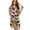 Brown Cow Skin, variant on Halloween Nightgowns for Women Black Bat Spider Web Short Sleeve Night Shirt for Sleeping Casual Crew Neck Lounge Dress