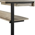 thumbnail image 3 of Yaheetech Rolling Laptop Computer Desk Table Tray Desk with Drawers and Printer Shelf on Wheels, Gray, 3 of 10