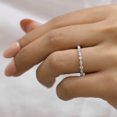 thumbnail image 2 of VINSON Marquise and Round Diamond Band - Moissanite Wedding Band - Floating Bubble Band, Stackable Full Eternity Band, Anniversary Gifts, 2 of 7