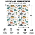 thumbnail image 2 of Blackout Kids Curtains,White Realistic Dinosaurs Pattern Childrens Insulated Curtains Set Of 2,Bedroom Essentials,Toddler Room Decor 42"x84", 2 of 5