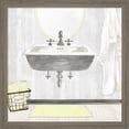 thumbnail image 3 of Great Art Now Farmhouse Bath Gray & Yellow by Tara Reed, 2 Piece Framed Art Set Each 13"W x 13"H, 3 of 3