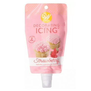 Wilton Strawberry Icing Decorating Pouch with Tips, 7oz. (2Pack)