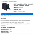 thumbnail image 2 of ABS Pump and Motor Relay - Compatible with 2000 - 2006 Jeep Wrangler 2001 2002 2003 2004 2005, 2 of 2