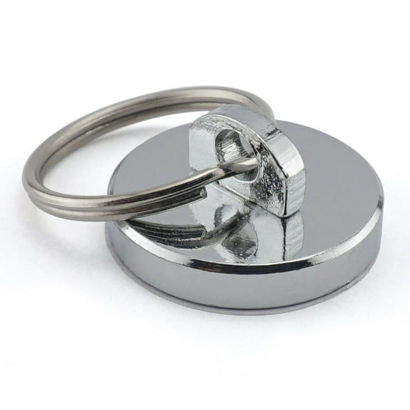 PMU Super Magnet w/ Ring Maximum Strength 35 Lbs Key Ring Magnet Magnetic Keyring Pkg/1