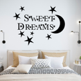 thumbnail image 2 of Moon Star Stars Sweet Dreams Good Night Dream Quotes Cute Sleeping Vinyl Design Wall Sticker Art Decal Boys Girls Kids Toddler Room Bedroom Nursery Kinder Decors Stickers Decoration Size (18x20 inch), 2 of 3